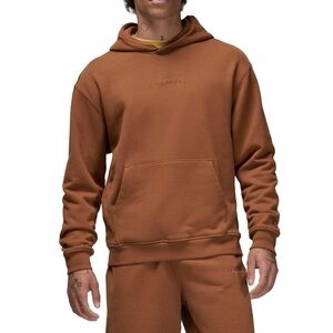NWT Nike Air Jordan Wordmark Pullover Hoodie Mens Medium Golden Brown